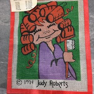 needlepoint designed by Judy Robert’s.